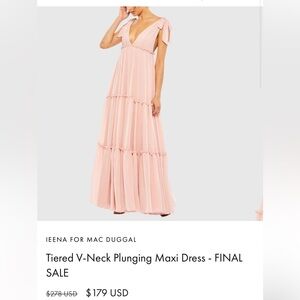 Mac Duggal blush dress